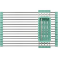 Artva Roll-Up Over-Sink Drying Rack 52 x 33 cm with Basket Seafoam - Product view